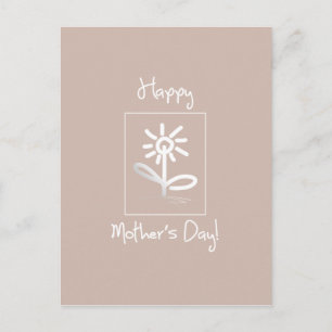 Postal Saludo caprichoso del Día de la Madre floral