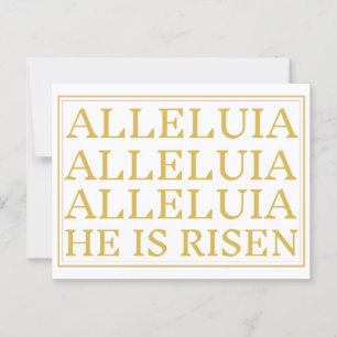Postal Saludo católico de Pascua de Aleluya