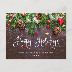 Postal Saludo corporativo de Navidades de la sucursal de 