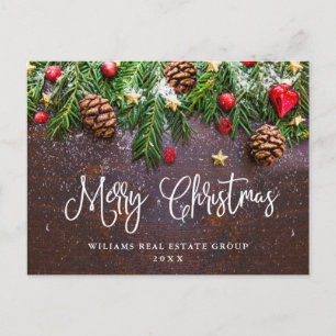 Postal Saludo corporativo de Navidades de la sucursal de 