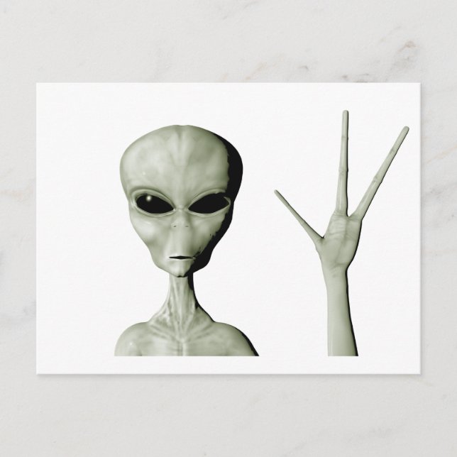 Postal Saludo de Alien (Anverso)