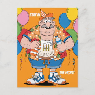 Postal Saludo de cumpleaños para hombre de esquina de box