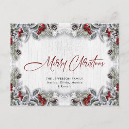 Postal Saludo de feriado de los Navidades de invierno de