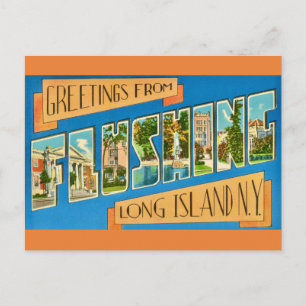 Postal Saludo de Flushing NY