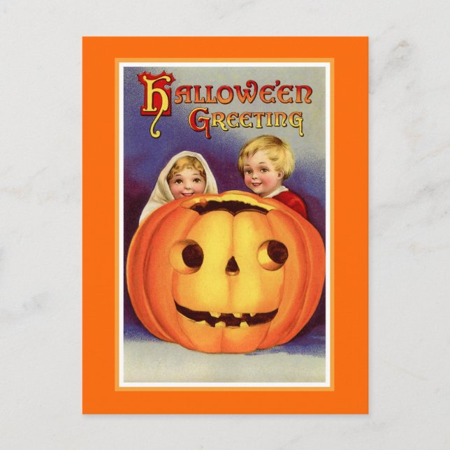 Postal "Saludo de Halloween" (Anverso)