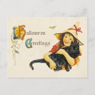 Postal Saludo de Hallowe'en