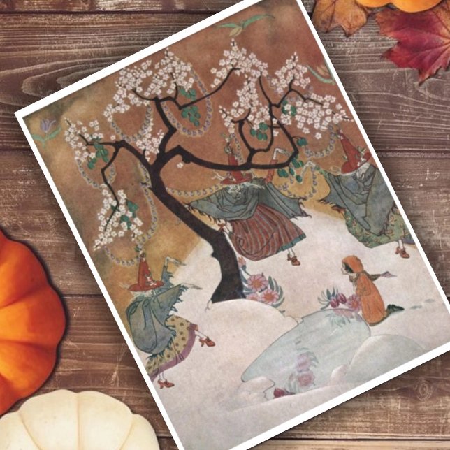 Postal Saludo de Halloween de tres brujas (Subido por el creador)