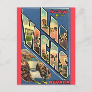 Postal Saludo de Las Vegas Nevada