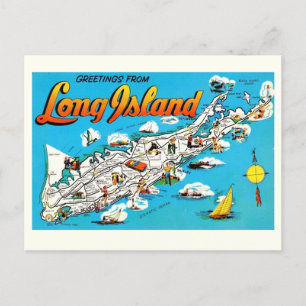 Postal Saludo de Long Island, NY