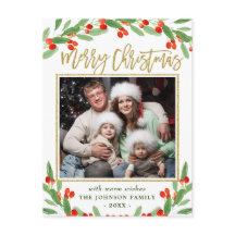 Saludo de los Navidades de la rama de las FOTOS de