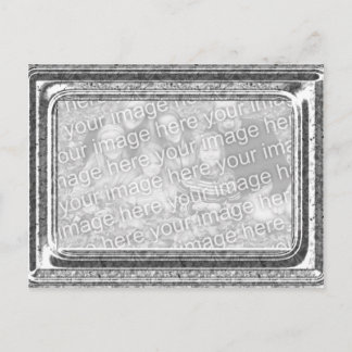 Postal Saludo de plantilla de fotografía de marco dorado