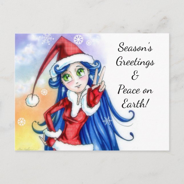 Postal Saludo de vacaciones (Anverso)