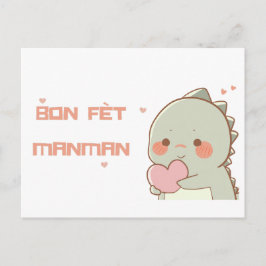 Postal Saludo del Día de la Madre Haitiana con el Persona