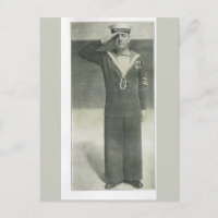 Saludo del marinero después de recibir medallas
