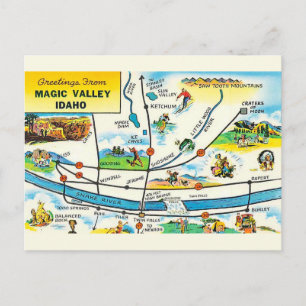 Postal Saludo del Valle Mágico Idaho