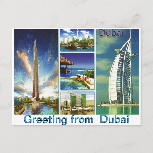 Postal Saludo desde Dubai por Mojisola A Gbadamosi (Anverso)