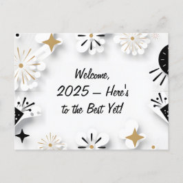 Postal Saludo inspirador de Año Nuevo