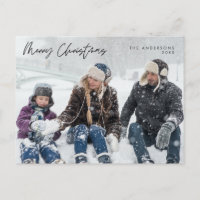 Saludo moderno, Feliz Navidad, Fotos de la familia