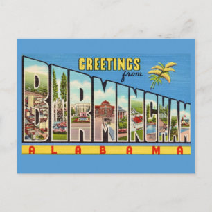 Postal Saludo Retro Birmingham AL