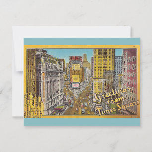 Postal Saludo Retro de Times NY Square