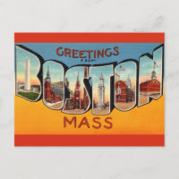 Saludo vintage de Boston