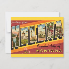 Postal Saludo Vintage Helena MT