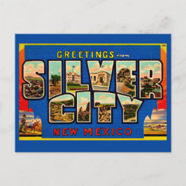 Postal Saludo Vintage Silver City NM