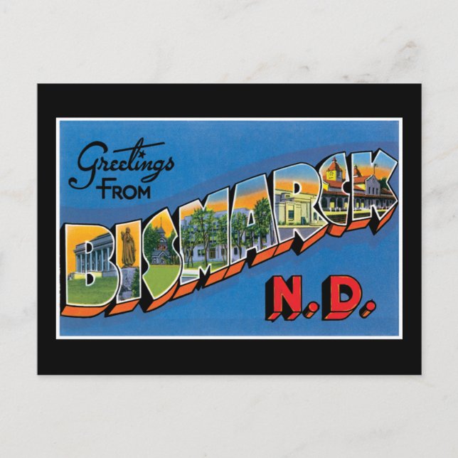 Postal Saludos a Bismark (Anverso)