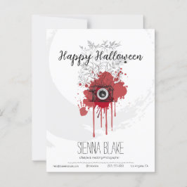 Postal Saludos a fotógrafos minimalistas de Halloween