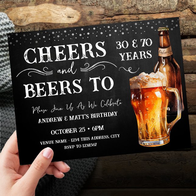 Postal Saludos a las cervezas doble cumpleaños (Subido por el creador)