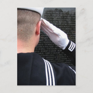Postal Saludos al muro conmemorativo de Vietnam