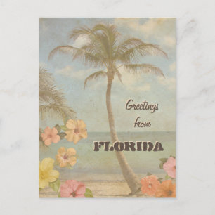 Postal Saludos antiguos de Florida (personalizable)