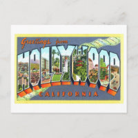 Saludos antiguos de Hollywood, California