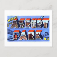 Saludos antiguos del Parque Asbury, Nueva Jersey,