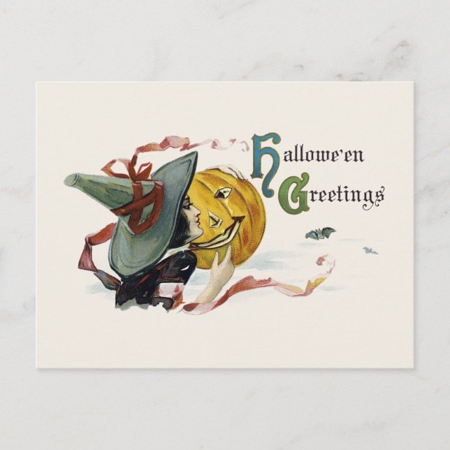 Postal Saludos brutales de Halloween (Anverso)