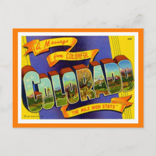 Postal Saludos Colorado De Estados Unidos