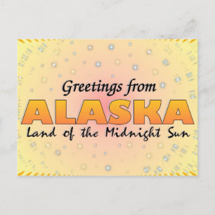 Postal Saludos de Alaska