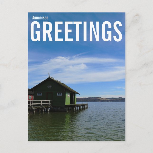 Postal Saludos de Ammersee  (Anverso)