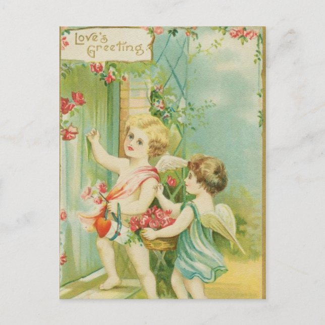 Postal Saludos de amor (Anverso)