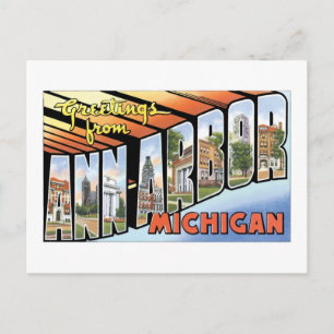 Postal ¡Saludos de Ann Arbor, Michigan!