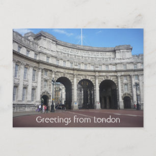 Postal saludos de arco de admiración