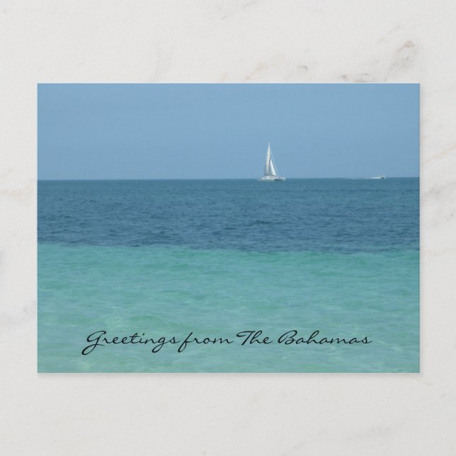 Postal saludos de bahamas (Anverso)