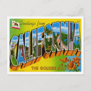 Postal Saludos de California desde Estados Unidos