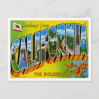 Postal Saludos de California desde Estados Unidos