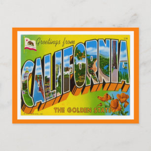 Postal Saludos de California desde Estados Unidos