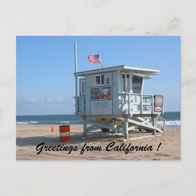 Postal saludos de californiano (Anverso)
