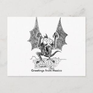 Postal Saludos de Chupacabra desde México