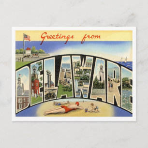 Postal Saludos De Delaware