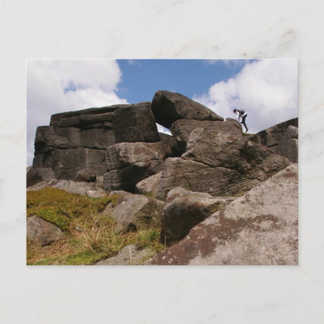 Postal saludos de derbyshire (Anverso)