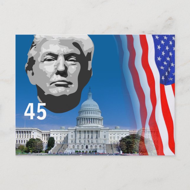 Postal Saludos de... Donald Trump (Anverso)